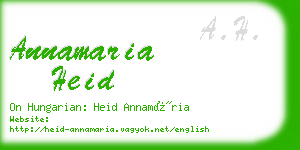 annamaria heid business card